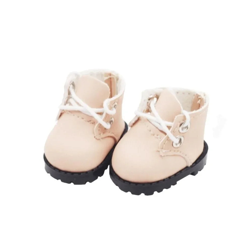 Leather Doll Shoes for 17cm Labubu