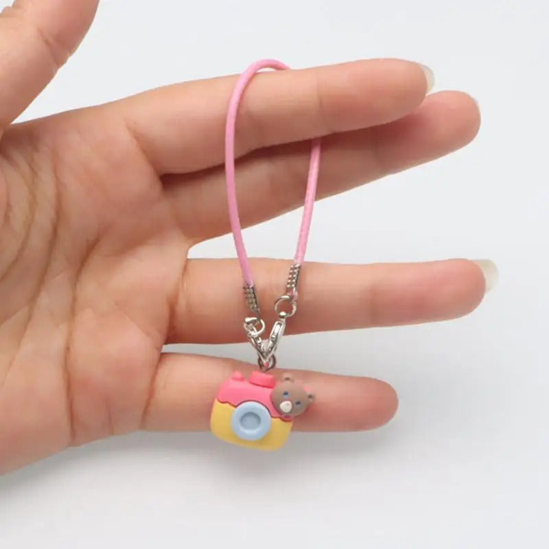 Mini Camera Accessory for 17cm Labubu Dolls | Brown Dress-Up Prop