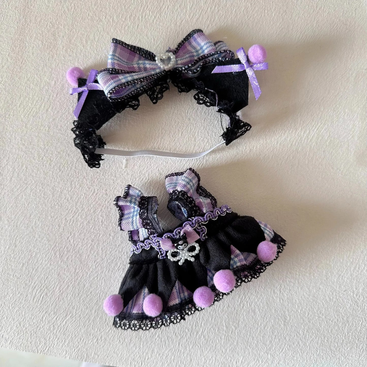 Purple Dress Doll Set
