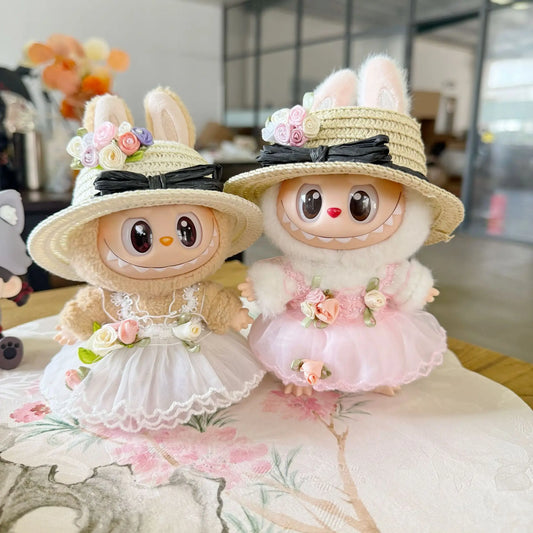 The Black Straw Hat Wedding Dress set