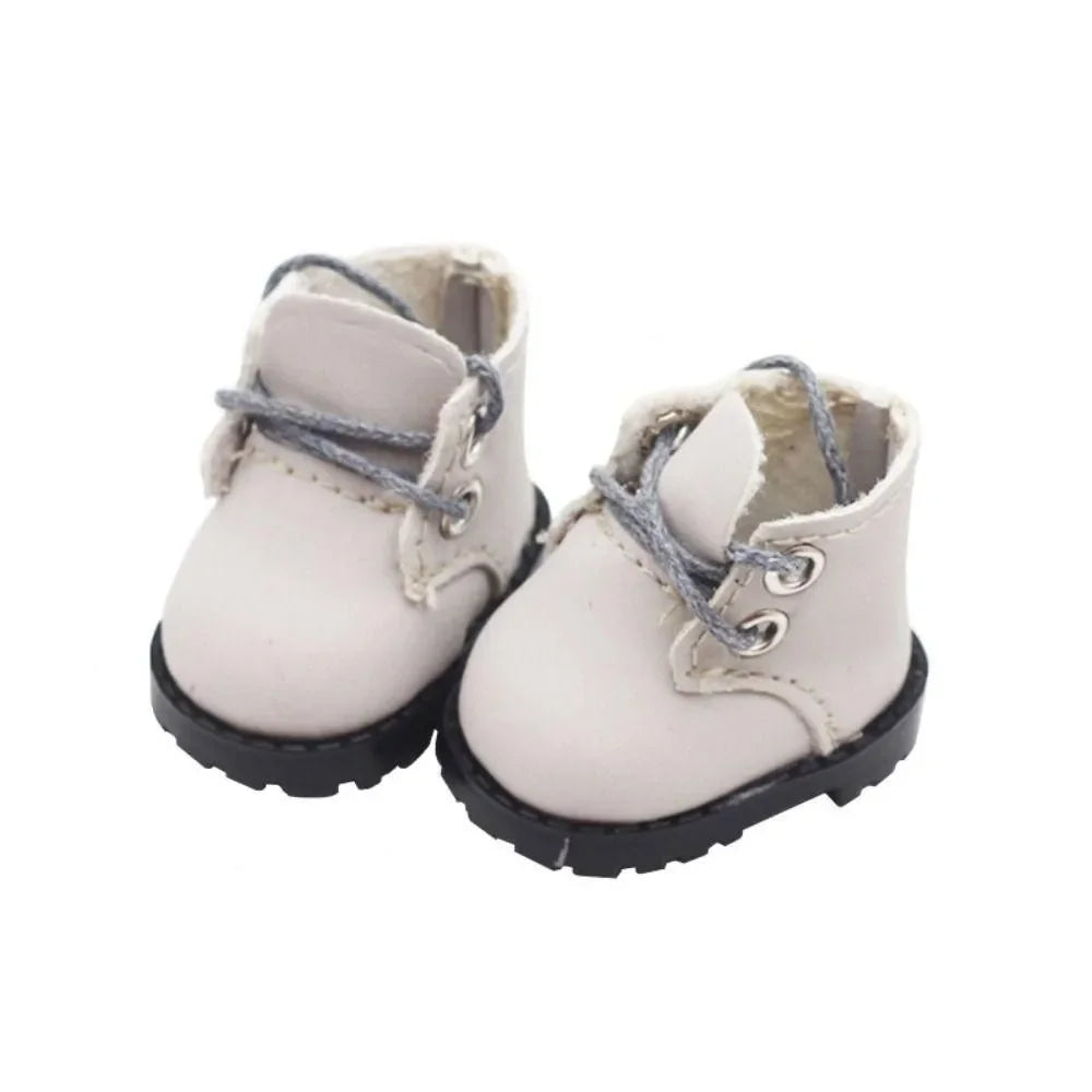 Leather Doll Shoes for 17cm Labubu