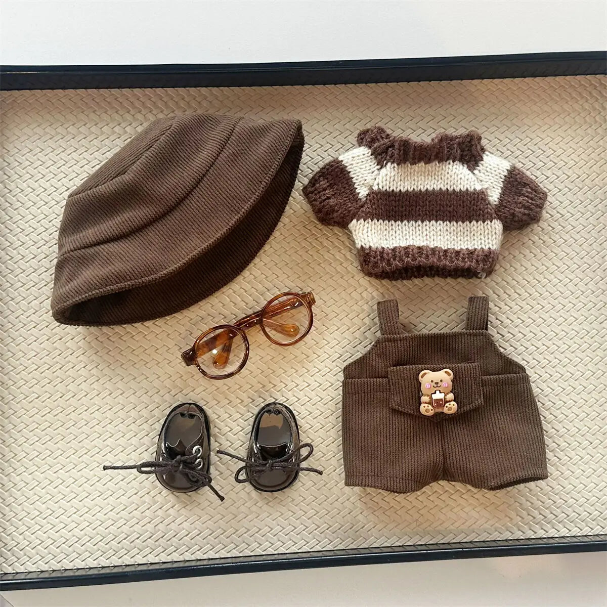 Fisherman Hat Overalls Set